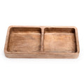 Cyrus Wooden Serving Platter with 2 Section