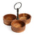 Cyrus 3-section Wooden Nut Bowl  |Wooden Nut Bowl