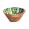 Alberato Green Wooden Bowl Medium | Green Wooden Bowl Medium