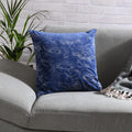Silky Touch 2-tone with Embroidery Velvet Cushion Cover