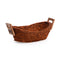 Sabaii Grass Bread Basket with Wooden Handle