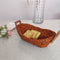 Sabaii Grass Bread Basket with Wooden Handle